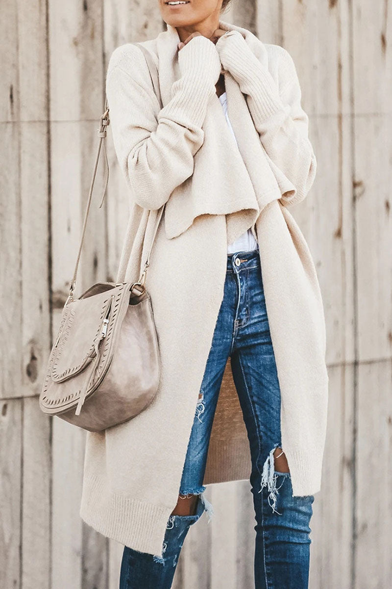 Loose Casual Solid Cardigan (2 Colors)