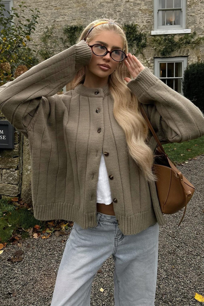 Soft Rib Relaxed Cardigan 2