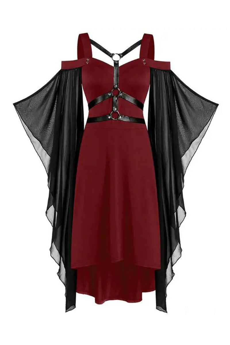 Halloween Gothic Punk Dress Women Cosplay Party Dresses - Fashionpara