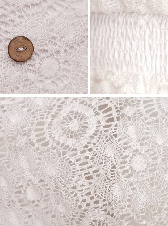 Lace V-Neck Flutter Sleeve Tiered Mini Dress 24