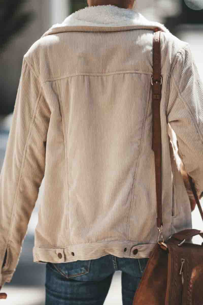Turndown Collar Zipper Basic Coat (2 Colors)