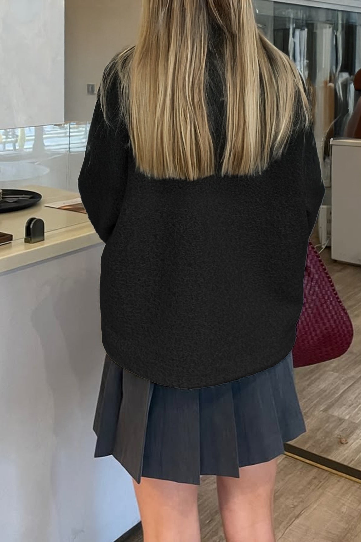 Casual Solid Color Long Sleeve Coat - Fashionpara