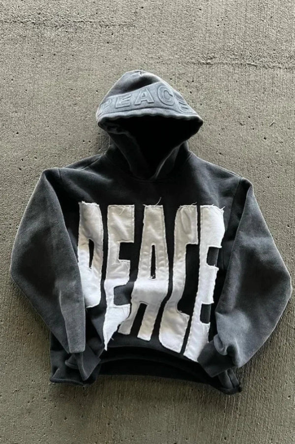 Street Style Alphabet Hoodie