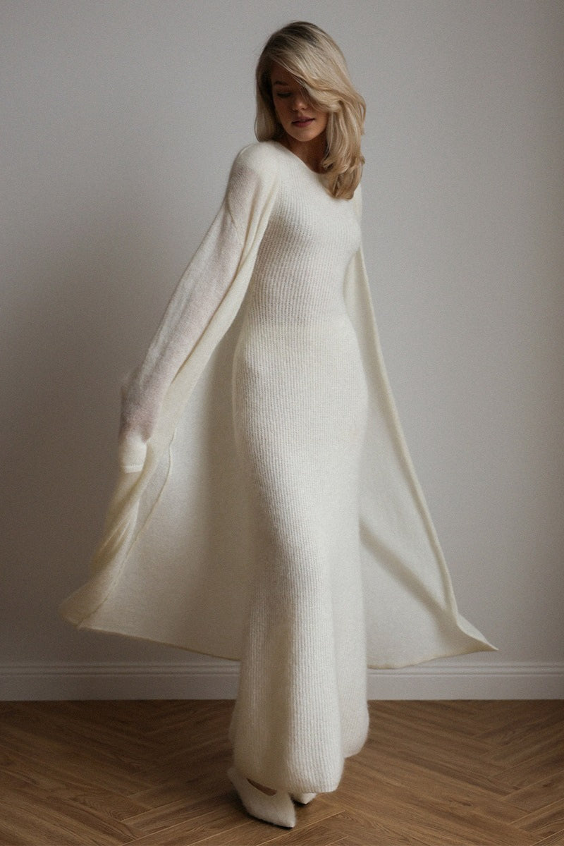 Sleeveless Knit Cardigan Dress Two-Piece Set for Stylish Comfort