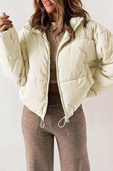 Classic Plain Quilted Puffer Jacket 5