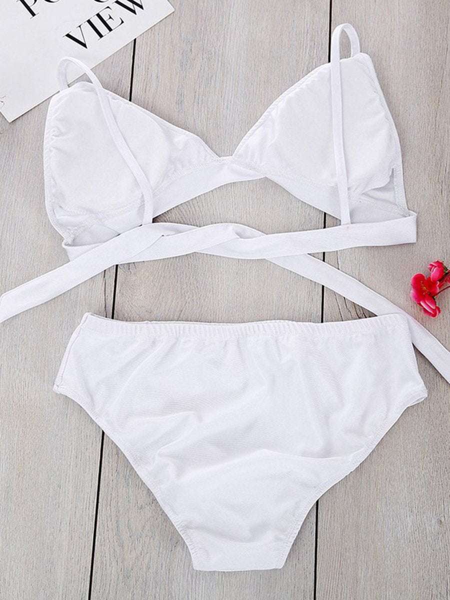 Floral Print Two Pieces Swimsuit (2 Colors) - Fashionpara