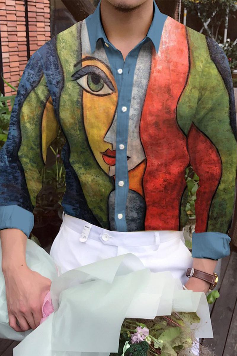 Men's Cotton&Linen Long-Sleeved Fashion Casual Shirt - Fashionpara