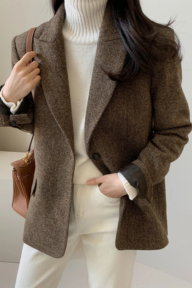 Versatile Wool Casual Blazer