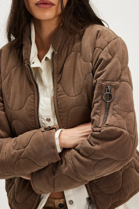 Vintage Urban Casual Quilted Stand-Collar Coat for Style