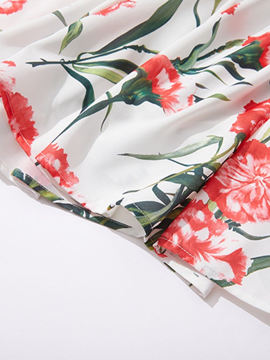 Flower Sleeveless Midi - Fashionpara