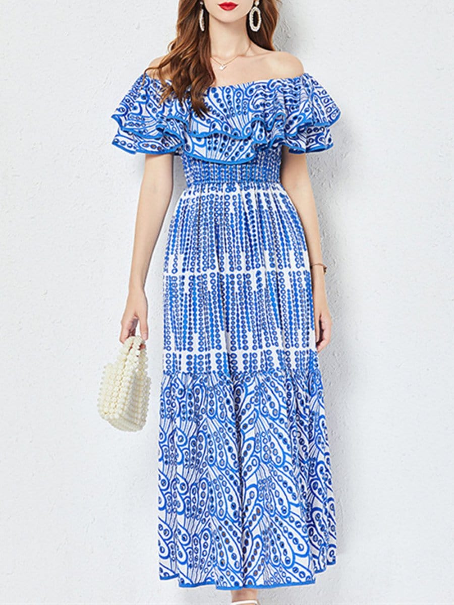 Hollow Out Ruffle - Fashionpara