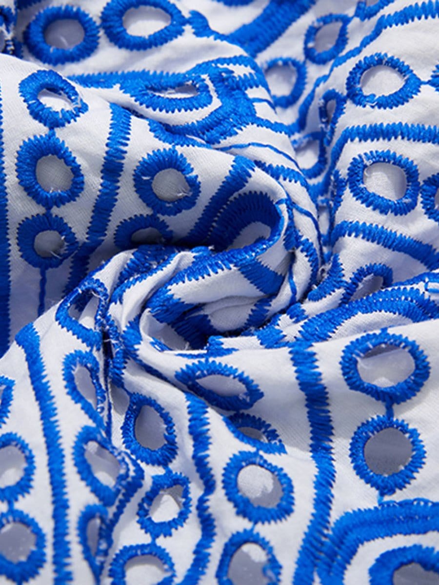 Hollow Out Ruffle - Fashionpara