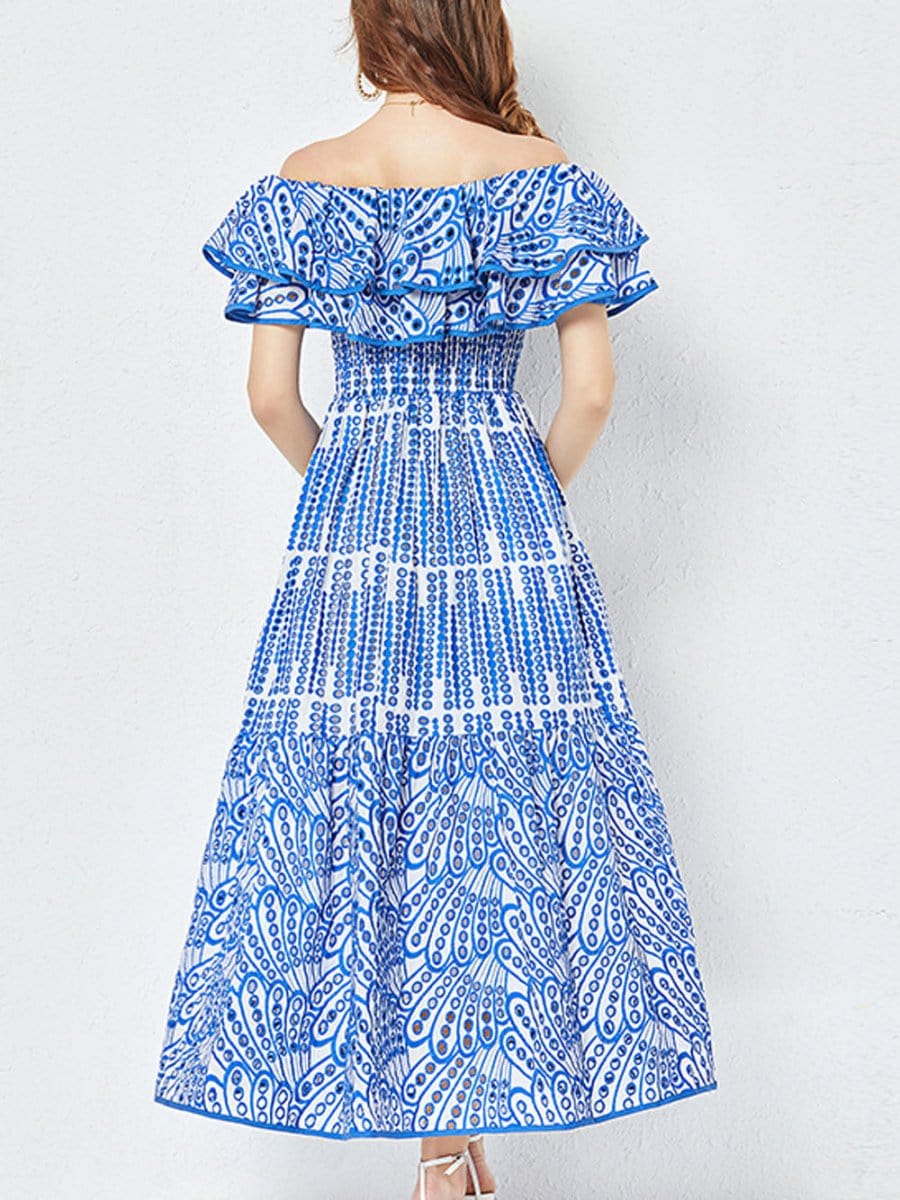 Hollow Out Ruffle - Fashionpara