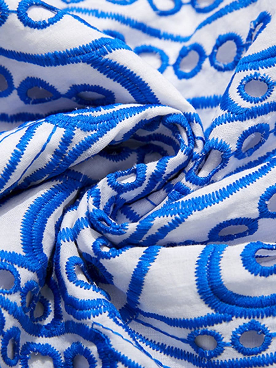 Hollow Out Ruffle - Fashionpara