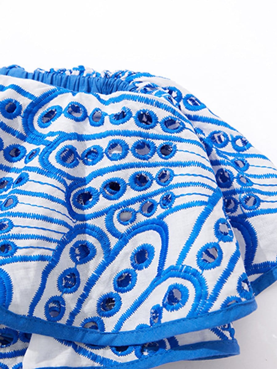 Hollow Out Ruffle - Fashionpara