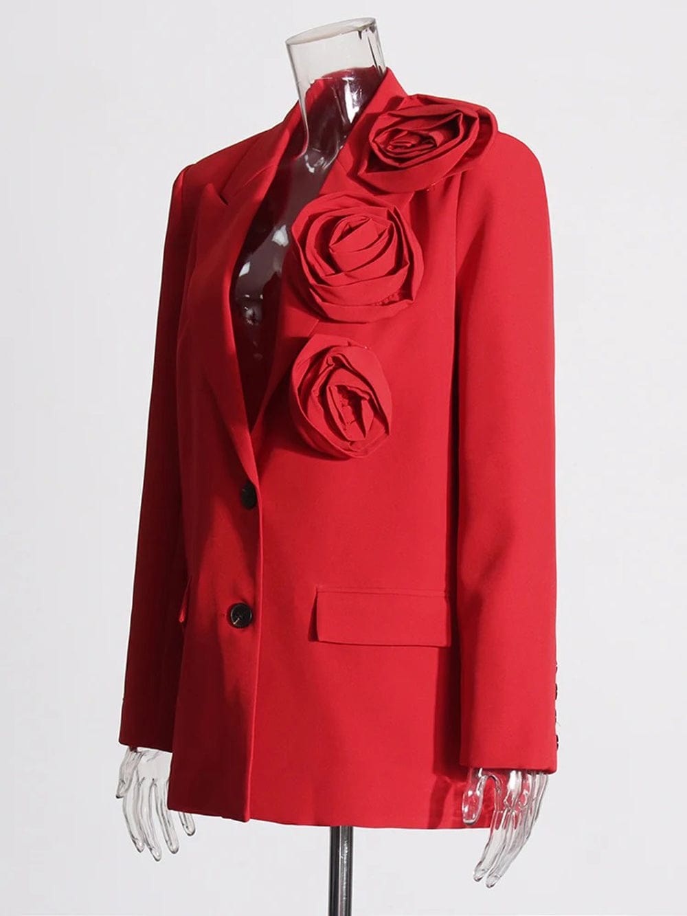 Appliques Pocket Blazer - Fashionpara