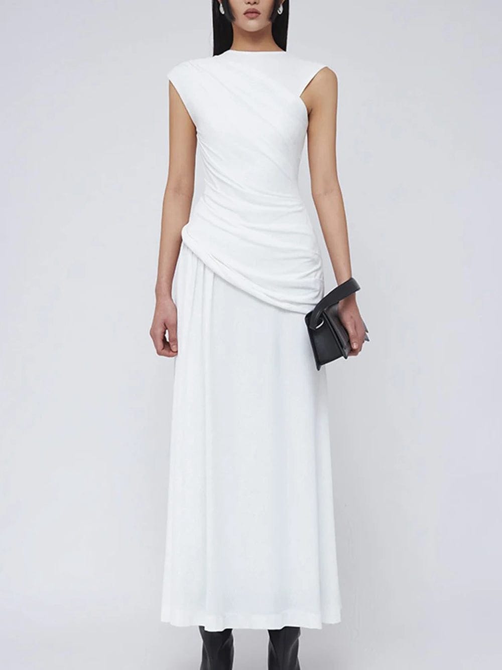 Fold Sleeveless Midi - Fashionpara