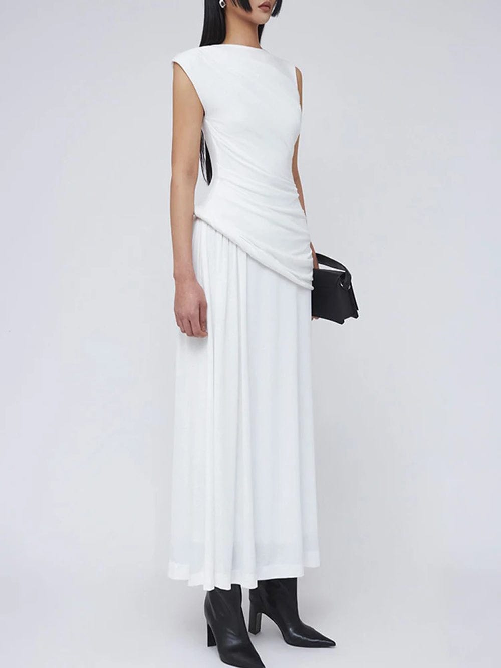 Fold Sleeveless Midi - Fashionpara