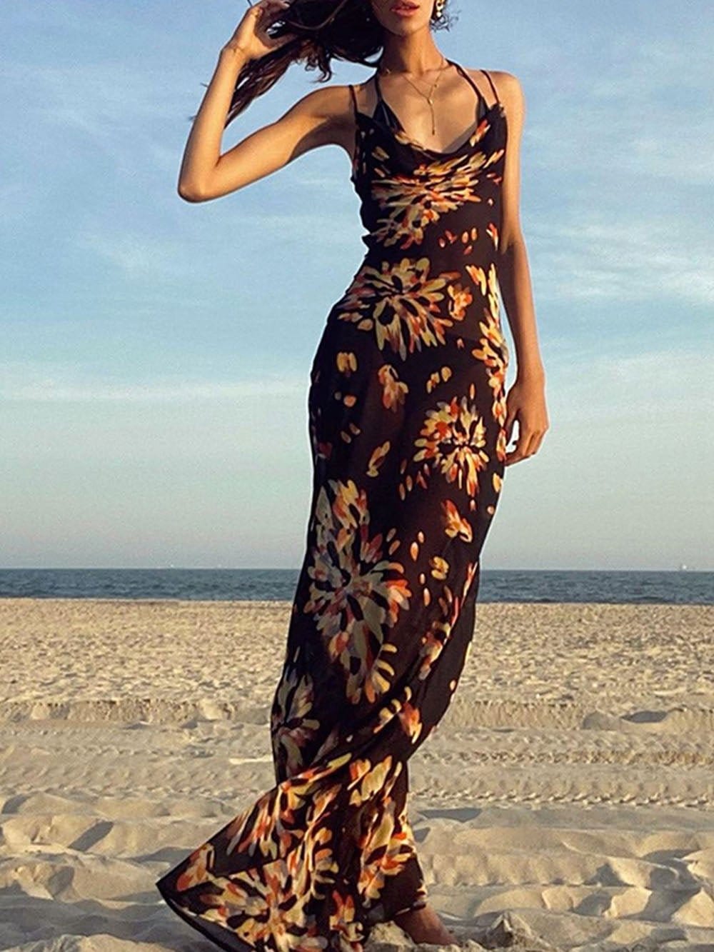 Floral Maxi Dress - Fashionpara