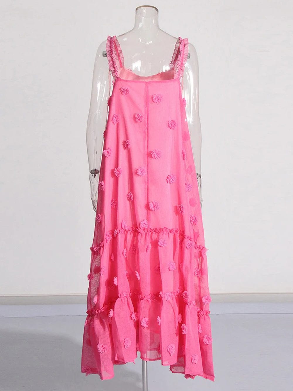 Appliques Sleeveless Maxi - Fashionpara