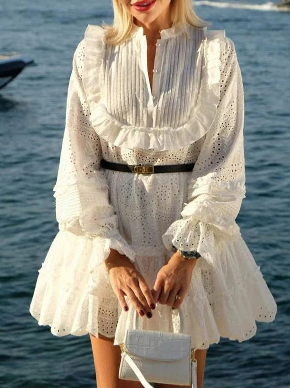 Hollow Out Spliced - Fashionpara