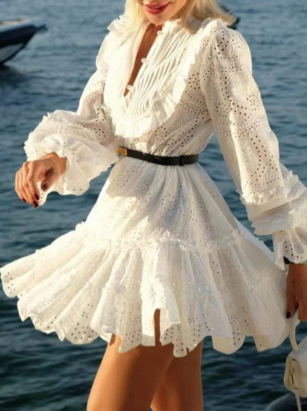 Hollow Out Spliced - Fashionpara