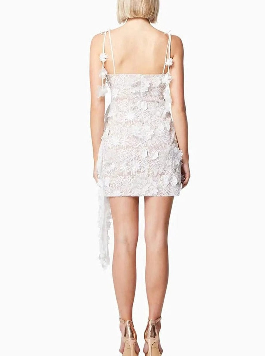 Appliques Sleeveless Mini - Fashionpara