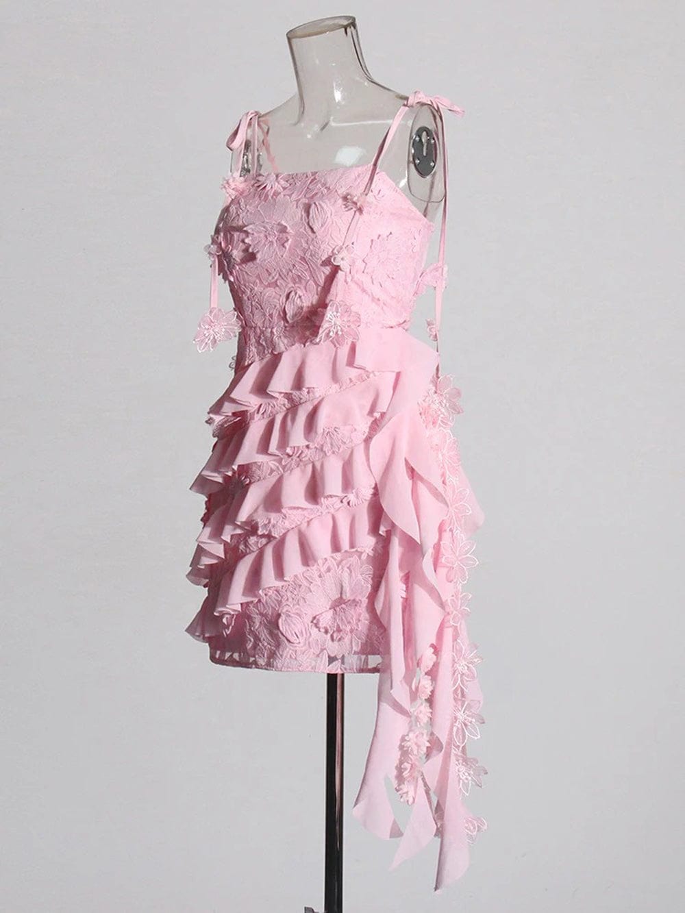 Appliques Sleeveless Mini - Fashionpara