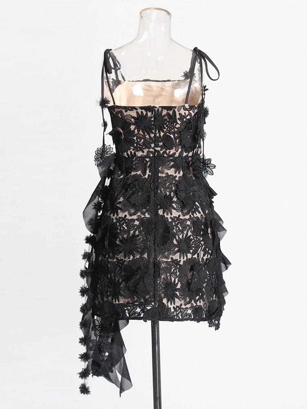 Appliques Sleeveless Mini - Fashionpara