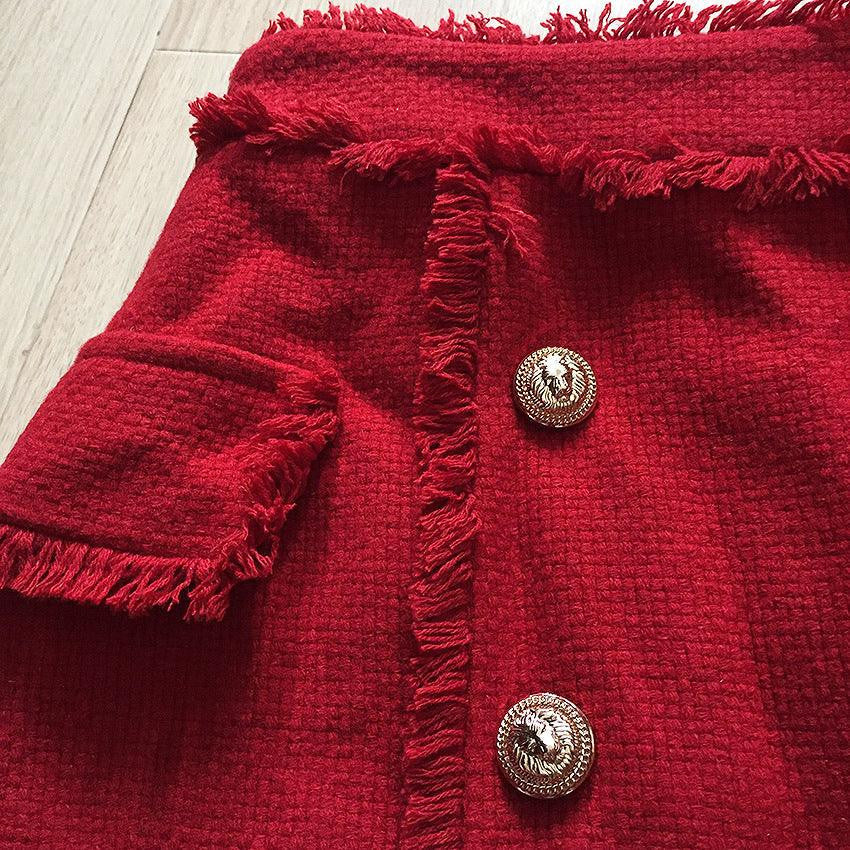 KittenAlarm - Daphne Tweed Solid Decor Skirt