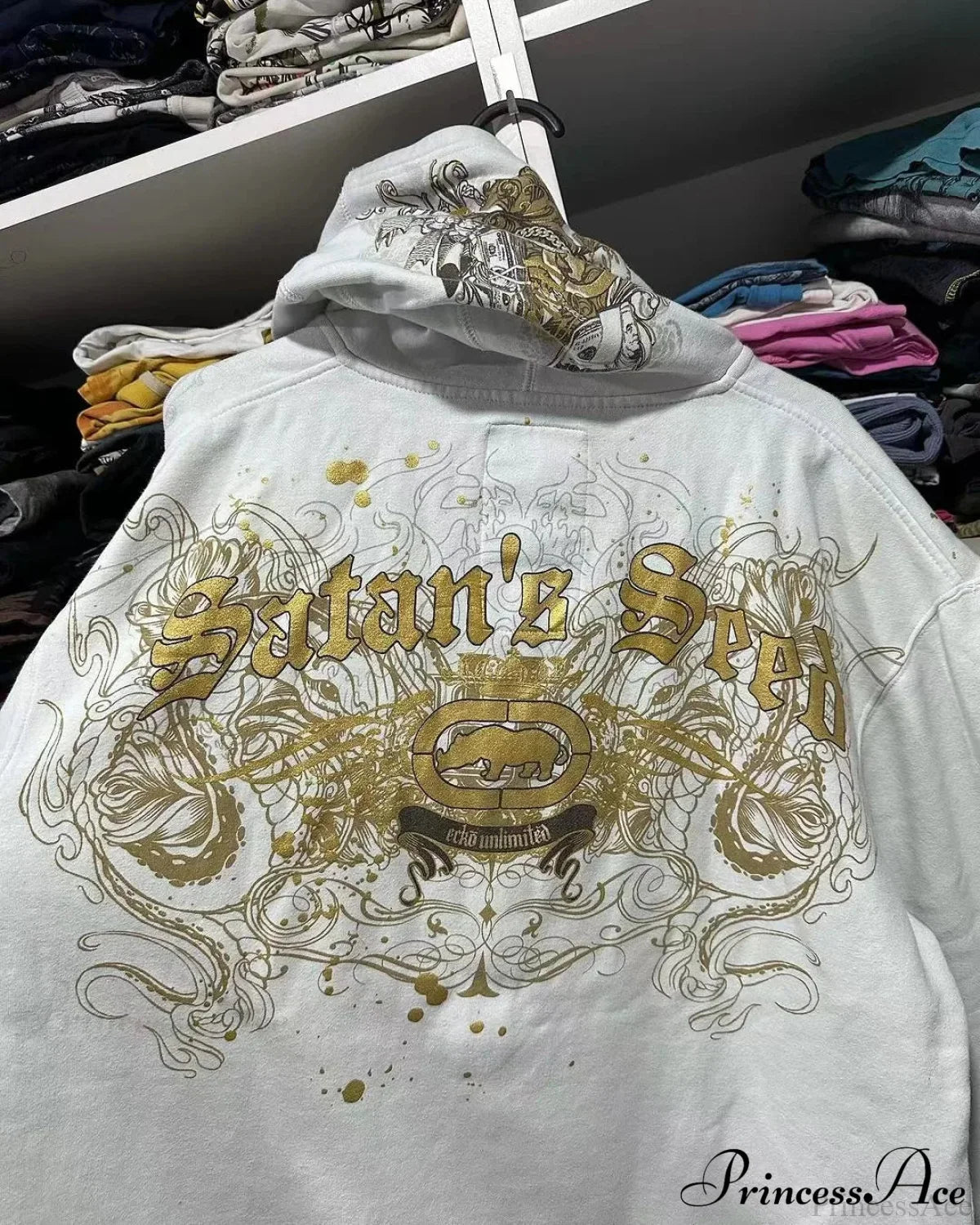 Dark Antique Large Design Hoodie