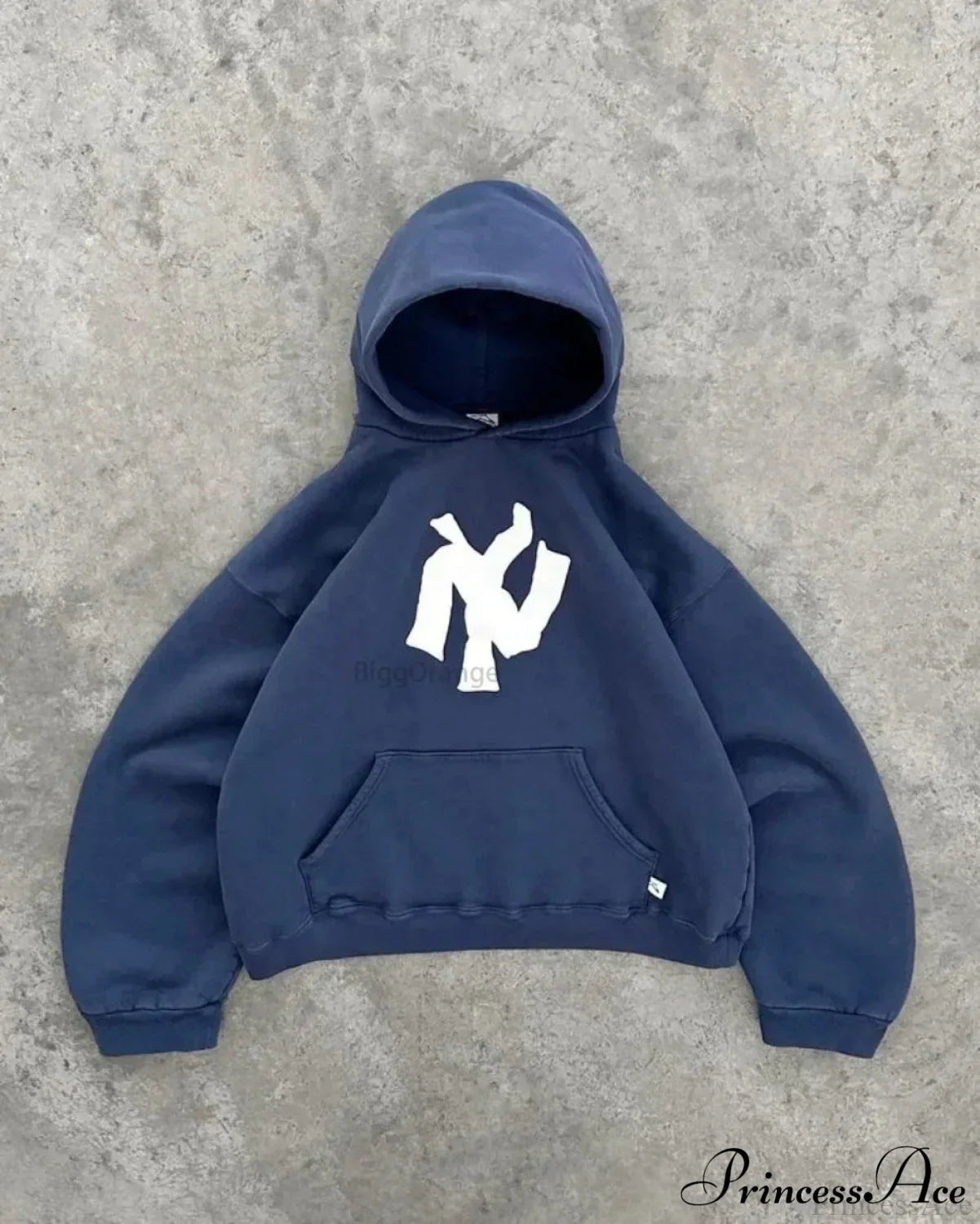 Dark Antique Large Design Hoodie Blue1 / M