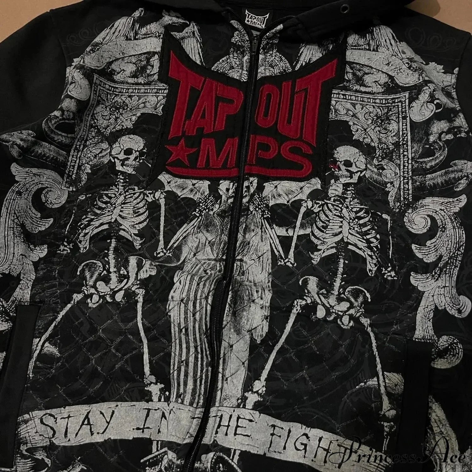 Dark Crimson Letter Antique Hoodie