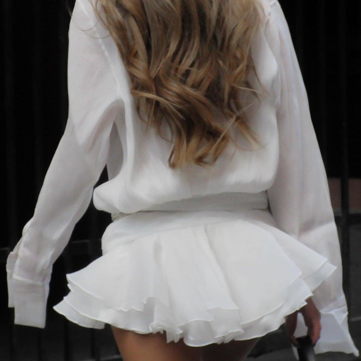 Pleated Shirt Mini Dress 5