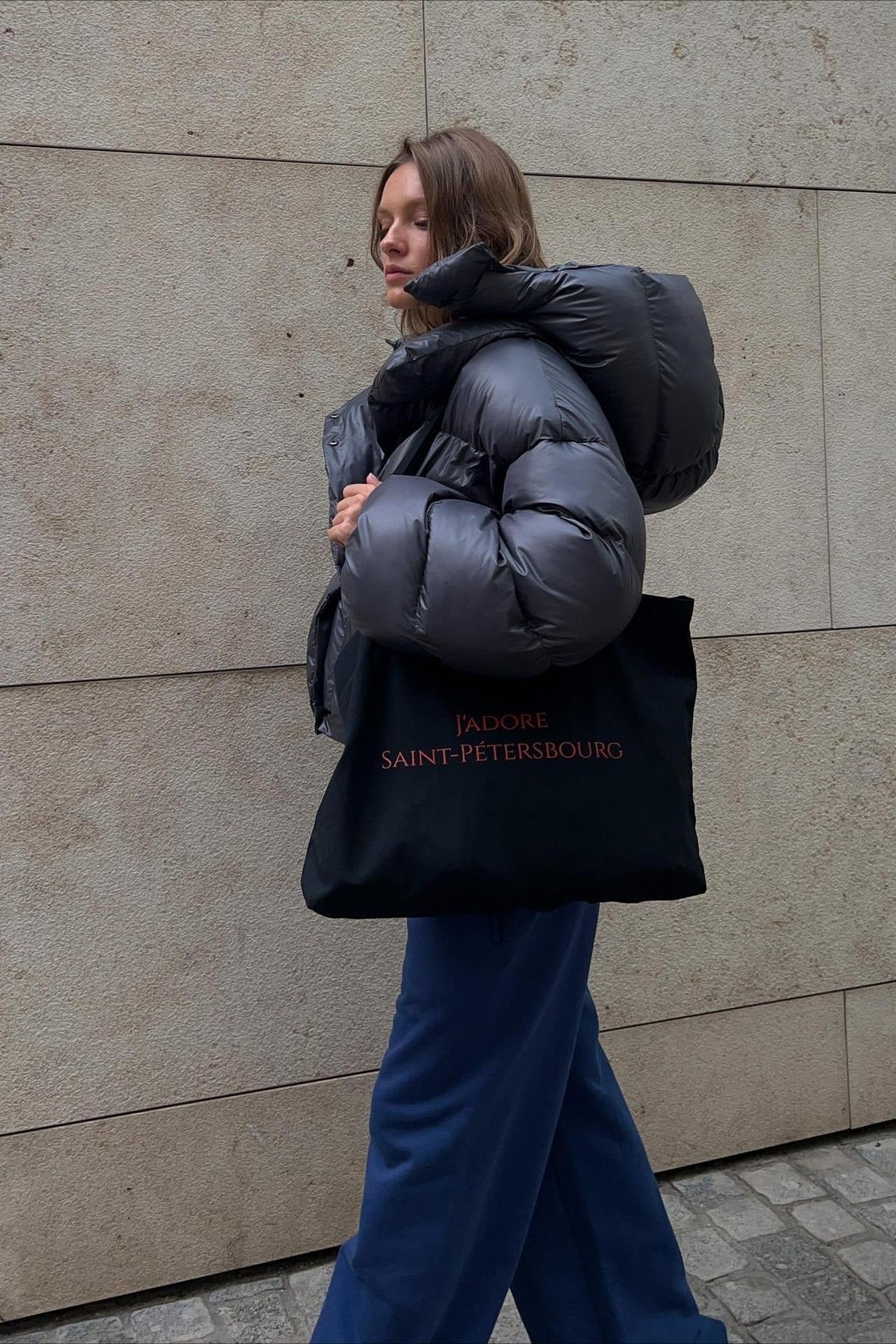 Hooded Cropped Puffer Coat
