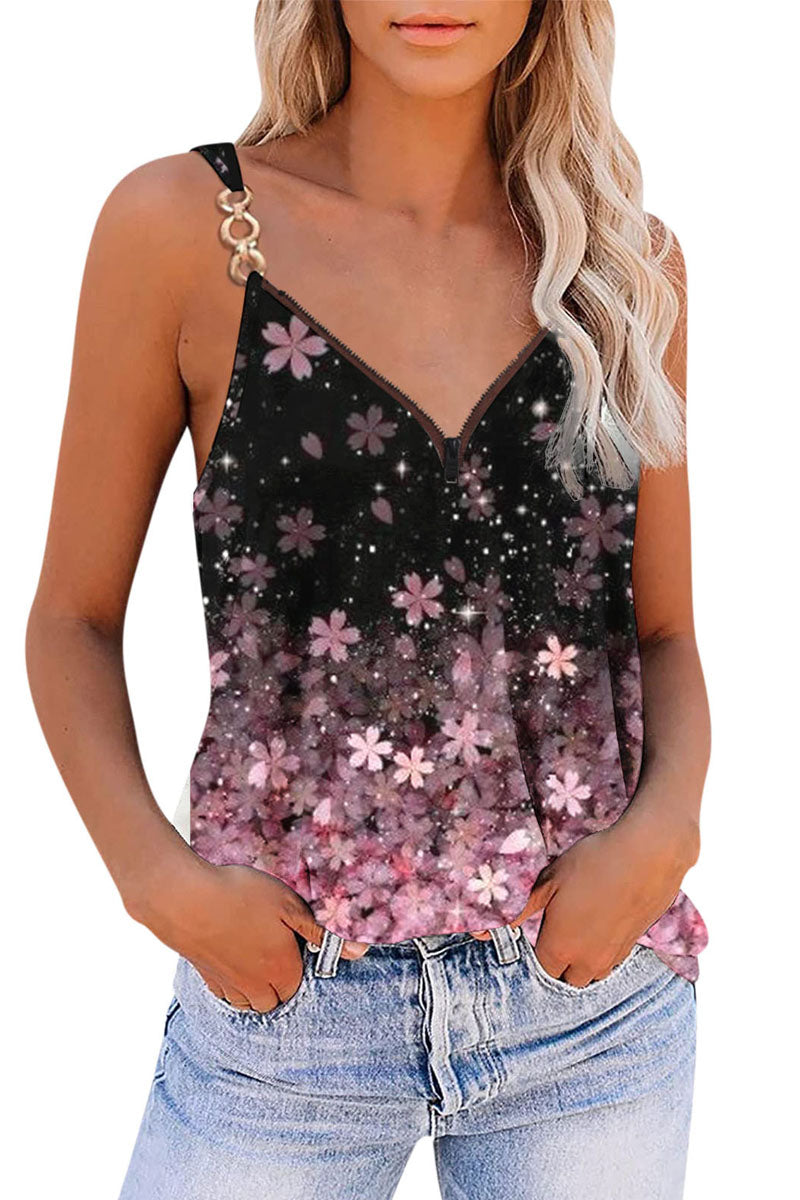 Floral Print Casual Camisole - Fashionpara
