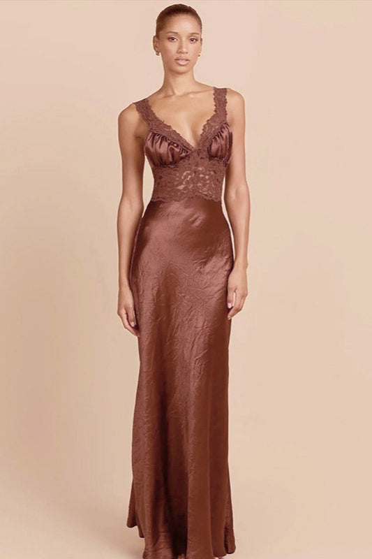Lace Bodycon Maxi Dress