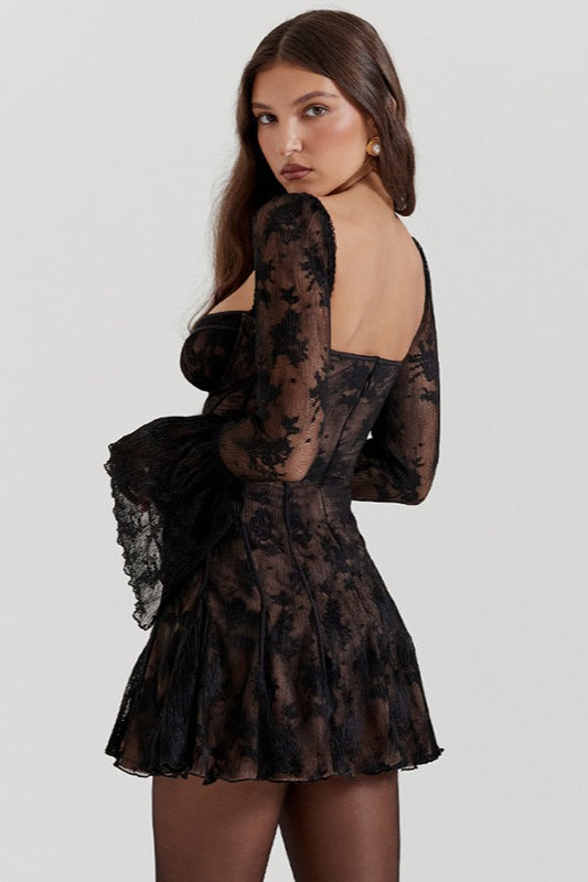 Lace Corset Mini Dress