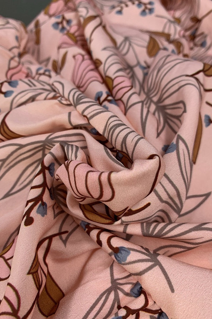 Bohemian Floral Print Maxi Dress