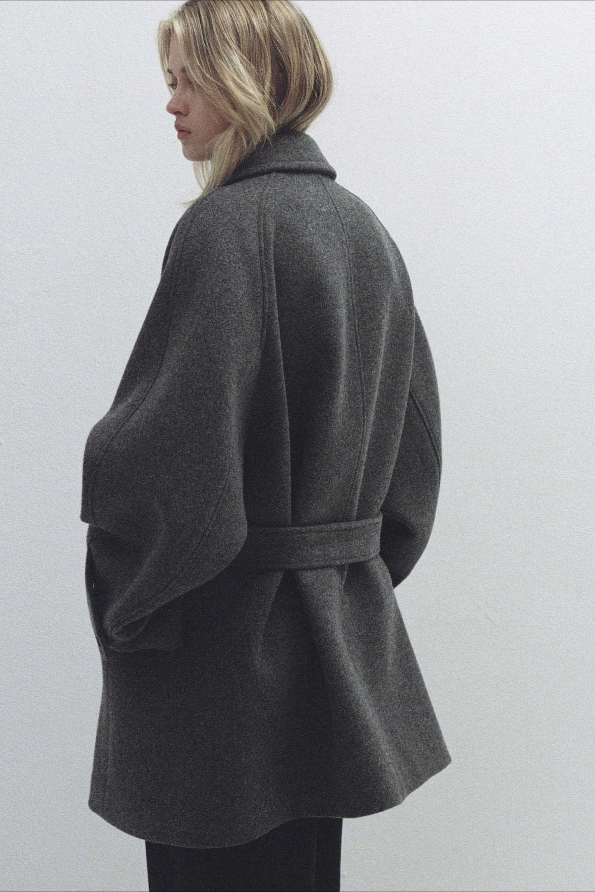 Belted Wool Longline Coat
