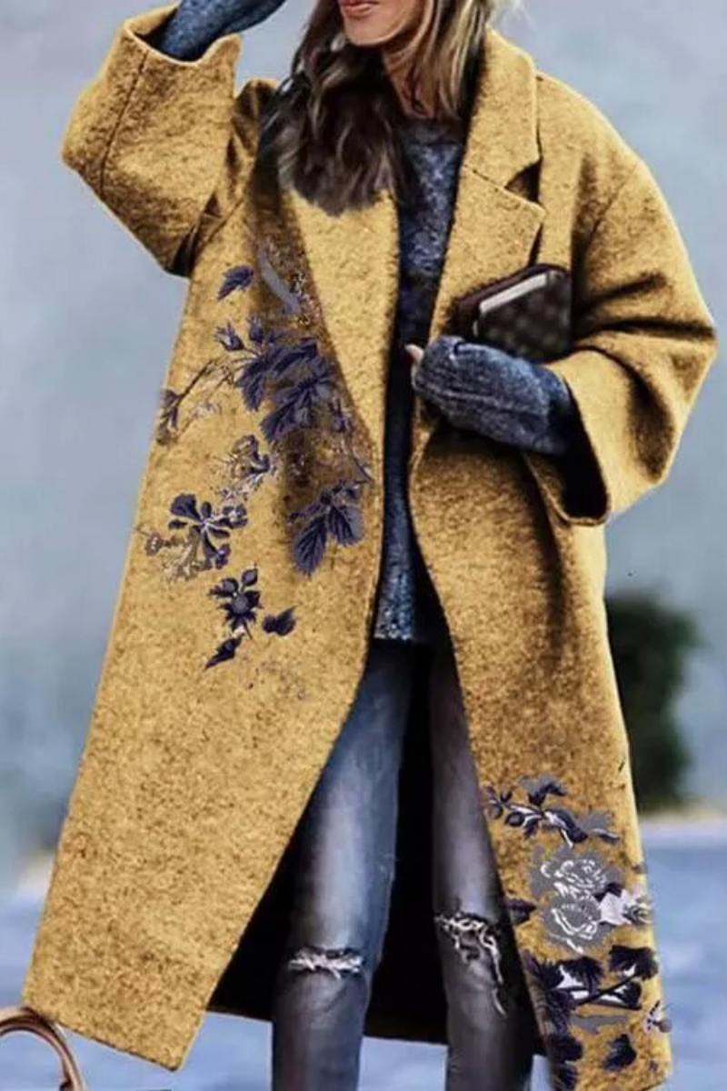 Buttoned Cotton Blends Grid Printed Outerwear Fashionpara