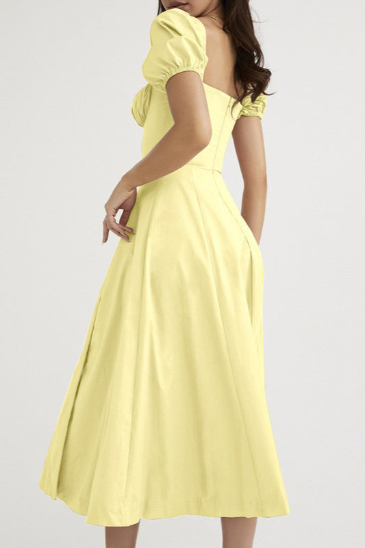 Tie Strap Split Hem Maxi Dress