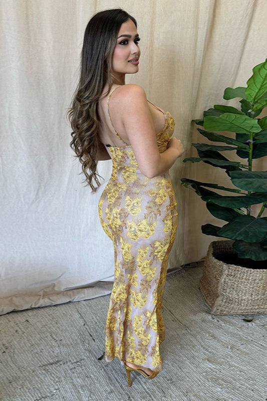 Floral Ruffle Strap Sexy Summer Party Dress