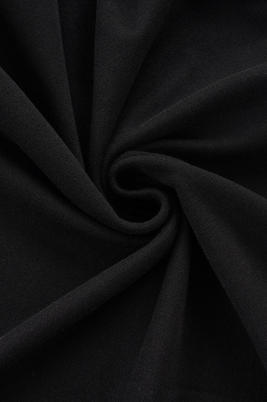 Cascade Ruffle High Neck Bodycon Mini Dress