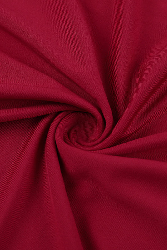 Satin Halter Neck Cowl Draped High Split Gown 5