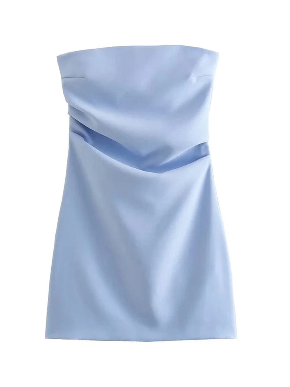 Strapless Draped Mini - Fashionpara