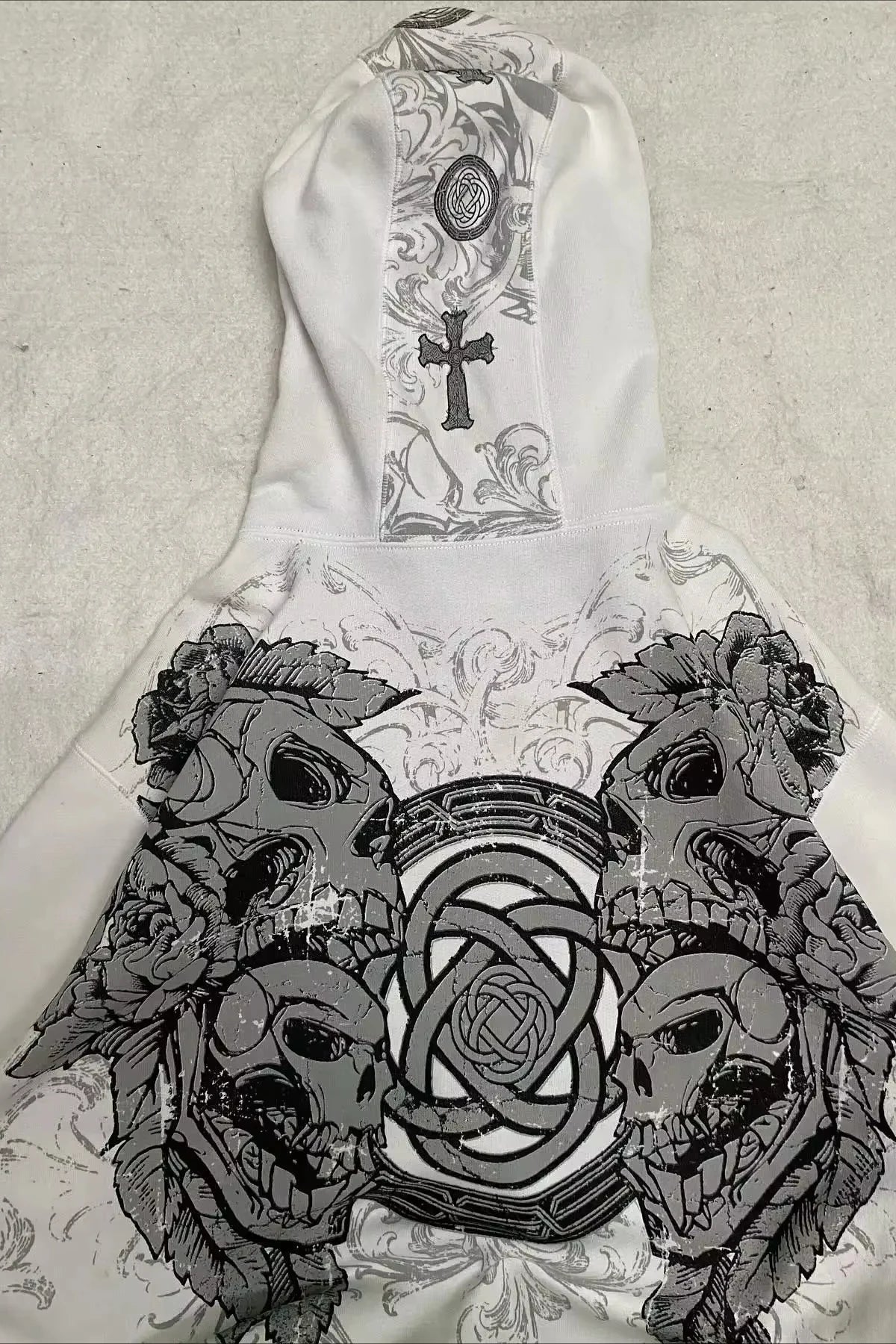 Retro Camo Print Oversized Hoodie