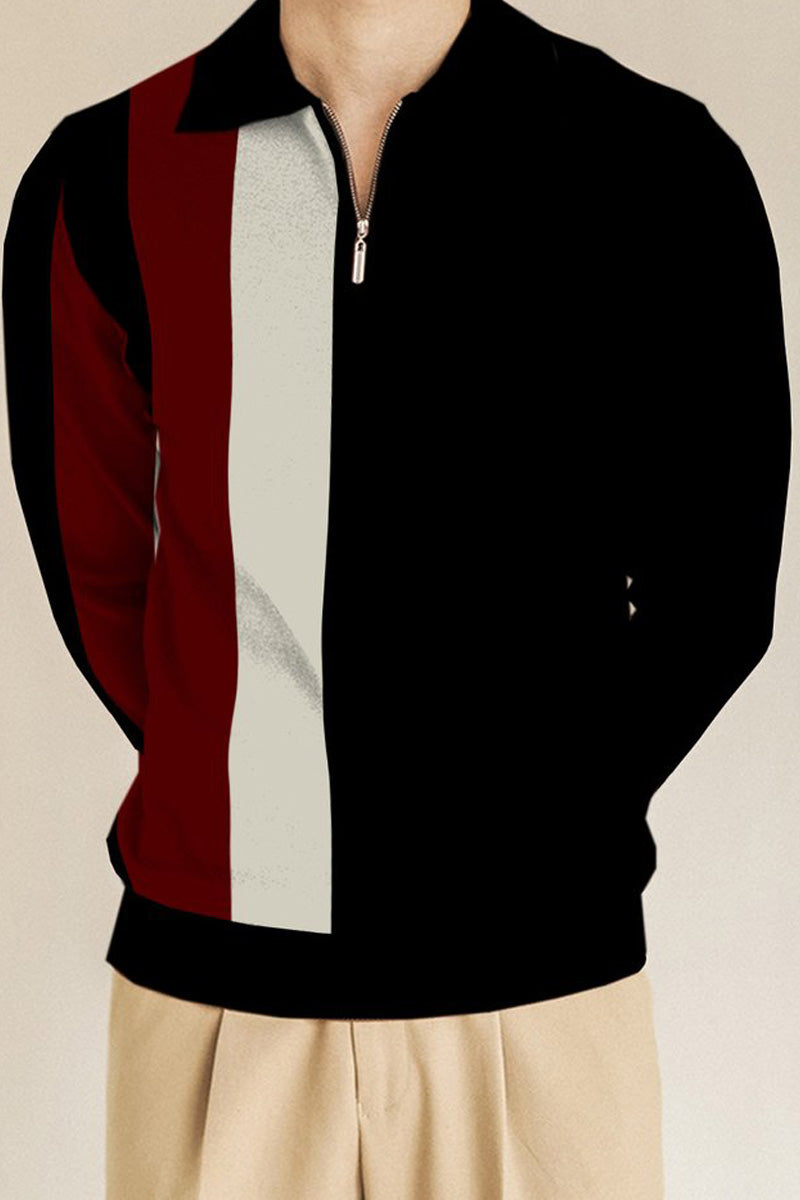 Men's Casual Retro Polo Shirt - Fashionpara