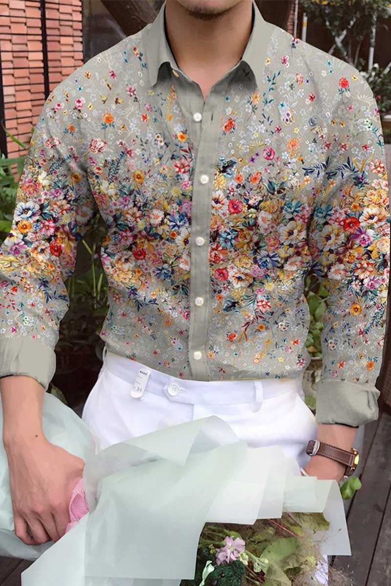 Men's Cotton&Linen Long-Sleeved Fashion Casual Shirt