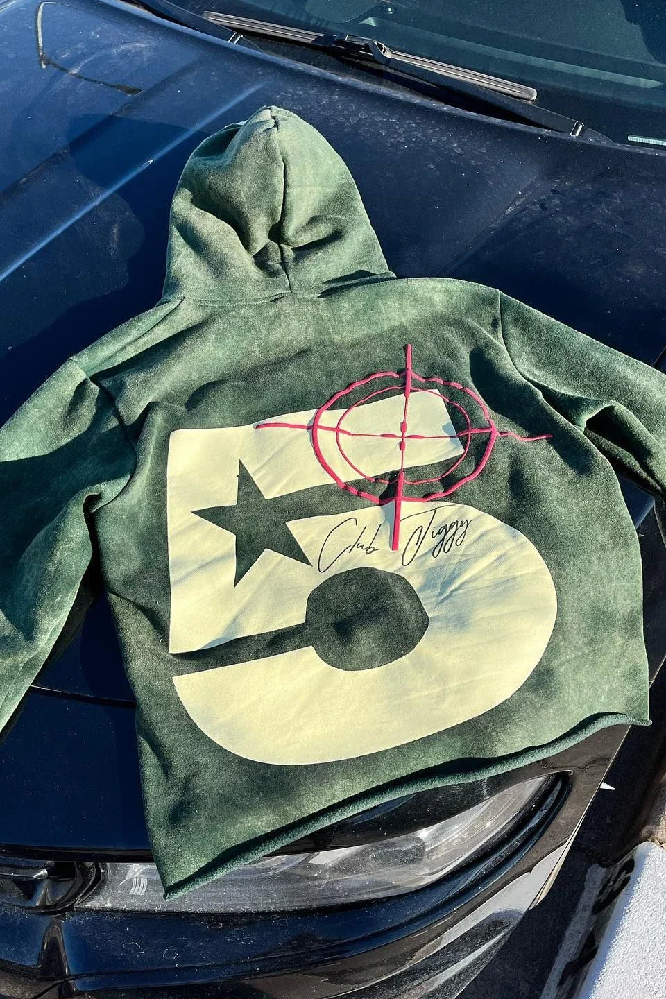 Graphic Print Oversized Hoodie